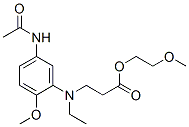 2-methoxyethyl N-[5-(acetylamino)-2-methoxyphenyl]-N-ethyl-beta-alaninate CAS#: 42228-65-9