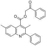 2-oxo-2-phenylethyl 3,6-dimethyl-2-phenyl-4-quinolinecarboxylate CAS#: 355421-86-2