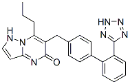 2-propyl-3-[[4-[2-(2H-tetrazol-5-yl)phenyl]phenyl]methyl]-1,5,9-triaza bicyclo[4.3.0]nona-2,5,7-trien-4-one CAS#: 167375-22-6