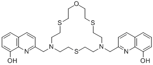 2,2'-[1-OXA-4,10,16-TRITHIA-7,13-DIAZACYCLOOCTADECANE-7,13-DIYLBIS(METHYLENE)]BIS-8-QUINOLINOL CAS#: 343372-33-8