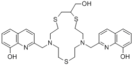 2,2'-[[2-(HYDROXYMETHYL)-1,4,10-TRITHIA-7,13-DIAZACYCLOPENTADECANE-7,13-DIYL]BIS(METHYLENE)]BIS-8-QUINOLINOL CAS#: 343372-34-9