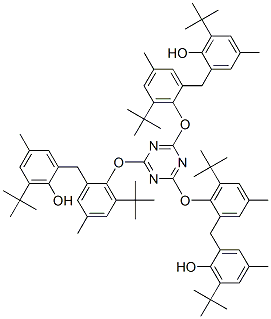 2,2',2''-[1,3,5-Triazine-2,4,6-triyltris[oxy[3-(1,1-dimethylethyl)-5-methyl-2,1-phenylene]methylene]]tris[6-(1,1-dimethylethyl)-4-methylphenol] CAS#: 40703-84-2
