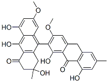2',3'-Dihydro-1,2',5',8,10'-pentahydroxy-3,7'-dimethoxy-2',6-dimethyl[2,9'-bianthracene]-4',9(1'H,10H)-dione CAS#: 40451-45-4