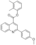 2,3-dimethylphenyl 2-(4-methoxyphenyl)-4-quinolinecarboxylate CAS#: 355433-86-2