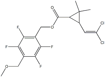 [2,3,5,6-Tetrafluoro-4-(methoxymethyl)phenyl]methyl 3-(2,2-dichlorovinyl)-2,2-dimethylcyclopropane-carboxylate CAS#: 352271-52-4
