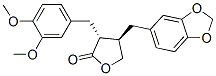 2(3H)-Furanone, 4-(1,3-benzodioxol-5-ylmethyl)-3-((3,4-dimethoxyphenyl )methyl)dihydro-, (3R-trans)- CAS#: 40456-51-7