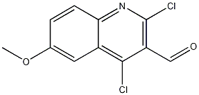 2,4-Dichloro-6-methoxy-3-quinolinecarboxaldehyde CAS#: 151772-24-6