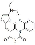 2,4,6(1H,3H,5H)-Pyrimidinetrione,  5-[[5-(diethylamino)-2-furanyl]methylene]-1-(2-fluorophenyl)- CAS#: 367465-34-7