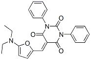 2,4,6(1H,3H,5H)-Pyrimidinetrione,  5-[[5-(diethylamino)-2-furanyl]methylene]-1,3-diphenyl- CAS#: 366816-89-9