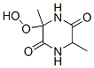 2,5-Piperazinedione,6-hydroperoxy-3,6-dimethyl-(9CI) CAS#: 147900-75-2