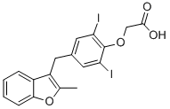 2,6-DIIODO-4-[(2-METHYLBENZOFURAN-3-YL)METHYL]-PHENOXYACETIC ACID CAS#: 147030-48-6