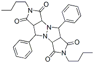 2,7-Dibutyl-5a,8a,10,10a-tetrahydro-5,10-diphenylpyrrolo[3,4-c]pyrrolo[3',4':4,5]pyrazolo[1,2-a]pyrazole-1,3,6,8(2H,3aH,5H,7H)-tetrone CAS#: 42244-31-5