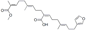 (2E,6E)-10-[(1Z,4E)-7-(3-Furyl)-4-methyl-4-heptenylidene]-2,6-dimethyl-2,6-undecadienedioic acid 1-methyl ester CAS#: 41060-10-0