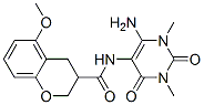 2H-1-Benzopyran-3-carboxamide, N-(6-amino-1,2,3,4-tetrahydro-1,3-dimethyl-2,4-dioxo-5-pyrimidinyl)-3,4-dihydro-5-methoxy- CAS#: 166115-78-2