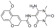 2H-1-Benzopyran-3-carboxamide, N-(6-amino-1,2,3,4-tetrahydro-1,3-dimethyl-2,4-dioxo-5-pyrimidinyl)-5-methoxy- CAS#: 166115-86-2