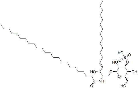(2R,3S,4S,5R,6R)-3,5-dihydroxy-2-(hydroxymethyl)-6-[(E,2S,3R)-3-hydrox y-2-(tetracosanoylamino)octadec-4-enoxy]-4-sulfooxy-oxane CAS#: 151122-71-3