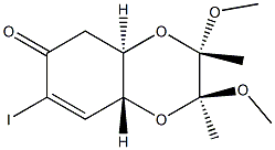(2S,3S,4aR,8aR)-2,3,4a,8a-Tetrahydro-7-iodo-2,3-diMethoxy-2,3-diMethyl-1,4-benzodioxin-6(5H)-one CAS#: 334700-48-0
