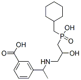 (3-(1-((3-(cyclohexylmethyl)hydroxyphosphinyl)-2-hydroxypropyl)amino)ethyl)benzoic acid CAS#: 153994-81-1