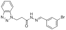 3-(1H-1,2,3-benzotriazol-1-yl)-N'-(3-bromobenzylidene)propanohydrazide CAS#: 326002-03-3