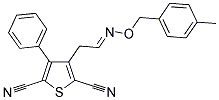 3-(2-([(4-METHYLBENZYL)OXY]IMINO)ETHYL)-4-PHENYL-2,5-THIOPHENEDICARBONITRILE CAS#: 343372-53-2