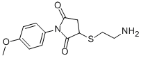 3-(2-AMINO-ETHYLSULFANYL)-1-(4-METHOXY-PHENYL)-PYRROLIDINE-2,5-DIONE CAS#: 313379-18-9