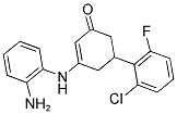 3-(2-AMINOANILINO)-5-(2-CHLORO-6-FLUOROPHENYL)-2-CYCLOHEXEN-1-ONE CAS#: 338400-89-8
