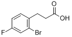 3-(2-BROMO-4-FLUORO-PHENYL)-PROPIONIC ACID CAS#: 174603-55-5