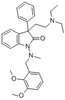 3-(2-Diethylaminoethyl)-1-[(2,3-dimethoxybenzyl)methylamino]-3-phenyl-2-indolinone CAS#: 40714-43-0