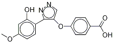 3-(2-Hydroxy-4-Methoxyphenyl)-4-(4-carboxyphenoxy)-1H-pyrazole CAS#: 394228-95-6