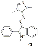 3-[(2,4-dihydro-2,4-dimethyl-3H-1,2,4-triazol-3-ylidene)hydrazono]-1-methyl-2-phenyl-3H-indolium chloride CAS#: 41025-67-6