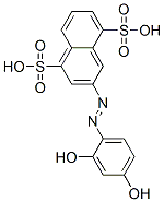 3-[(2,4-dihydroxyphenyl)azo]naphthalene-1,5-disulphonic acid CAS#: 4317-65-1