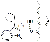 3-(2,6-dipropan-2-yloxyphenyl)-1-[[1-(1-methylindol-3-yl)cyclopentyl]m ethyl]urea CAS#: 145131-53-9