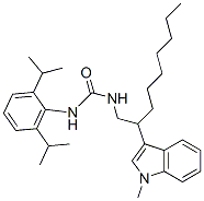 3-(2,6-dipropan-2-ylphenyl)-1-[2-(1-methylindol-3-yl)nonyl]urea CAS#: 145131-39-1