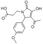 3-[3-ACETYL-4-HYDROXY-2-(4-METHOXY-PHENYL)-5-OXO-2,5-DIHYDRO-PYRROL-1-YL]-PROPIONIC ACID CAS#: 370584-35-3