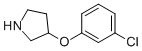 3-(3-CHLOROPHENOXY)PYRROLIDINE CAS#: 337912-67-1