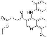 3-(3-(ethoxycarbonyl)propionyl)-8-methoxy-4-((2-methylphenyl)amino)quinoline CAS#: 150907-43-0