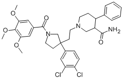 3-(3,4-DICHLOROPHENYL)-1-(3,4,5-TRIMETHOXYBENZOYL)-3-[(3-ACETAMIDO-4-PHENYLPIPERAZIN-1-YL)ETHYL]-PYRROLIDINE CAS#: 167261-47-4