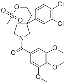 3-(3,4-DICHLOROPHENYL)-1-(3,4,5-TRIMETHOXYBENZOYL)-3-PYRROLIDINEETHANOL METHANSULFONATE CAS#: 167262-42-2