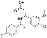 3-(3,4-DIMETHOXYPHENYL)-3-[(4-FLUORO-BENZOYL)AMINO]PROPANOIC ACID CAS#: 332052-74-1