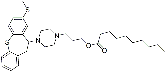 3-[4-[10,11-dihydro-8-(methylthio)dibenzo[b,f]thiepin-10-yl]piperazinyl]propyl decanoate CAS#: 41931-86-6
