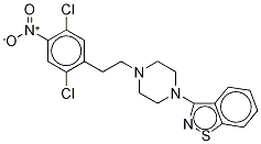 3-[4-[2-(2,5-Dichloro-4-nitrophenyl)ethyl]-1-piperazinyl]-1,2-benzisothiazole CAS#: 160384-38-3
