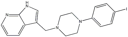 3-[[4-(4-Iodophenyl)piperazin-1-yl]methyl]-1H-pyrrolo[2,3-b]pyridine CAS#: 158985-08-1