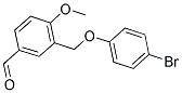 3-(4-BROMO-PHENOXYMETHYL)-4-METHOXYBENZALDEHYDE CAS#: 351365-97-4