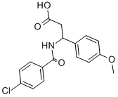 3-(4-CHLORO-BENZOYLAMINO)-3-(4-METHOXY-PHENYL)-PROPIONIC ACID CAS#: 332052-54-7