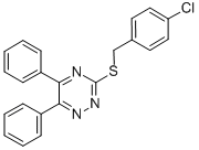 3-[(4-CHLOROBENZYL)SULFANYL]-5,6-DIPHENYL-1,2,4-TRIAZINE CAS#: 330551-81-0