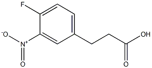 3-(4-FLUORO-3-NITROPHENYL)PROPIONIC ACID CAS#: 160877-40-7