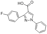 3-(4-FLUORO-PHENYL)-1-PHENYL-1H-PYRAZOLE-4-CARBOXYLIC ACID CAS#: 370098-34-3
