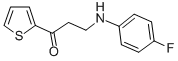 3-(4-FLUOROANILINO)-1-(2-THIENYL)-1-PROPANONE CAS#: 383389-77-3
