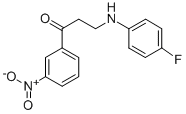 3-(4-FLUOROANILINO)-1-(3-NITROPHENYL)-1-PROPANONE CAS#: 350039-84-8
