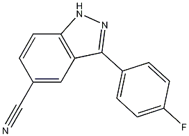 3-(4-Fluorophenyl)-1H-indazole-5-carbonitrile CAS#: 395100-12-6